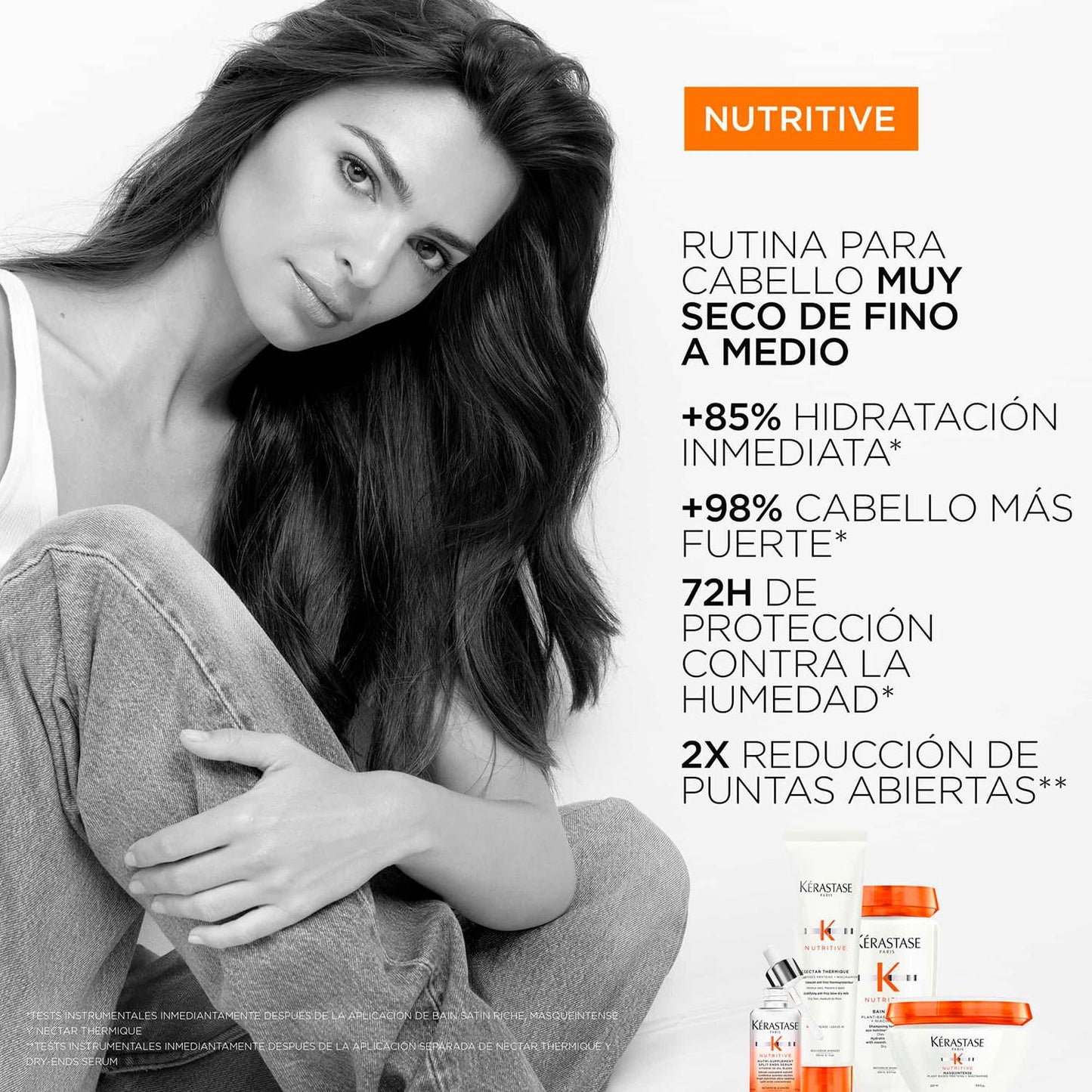 Shampoo Bain Satin Kérastase Nutritive Para Hidratación Del Cabello 250ml