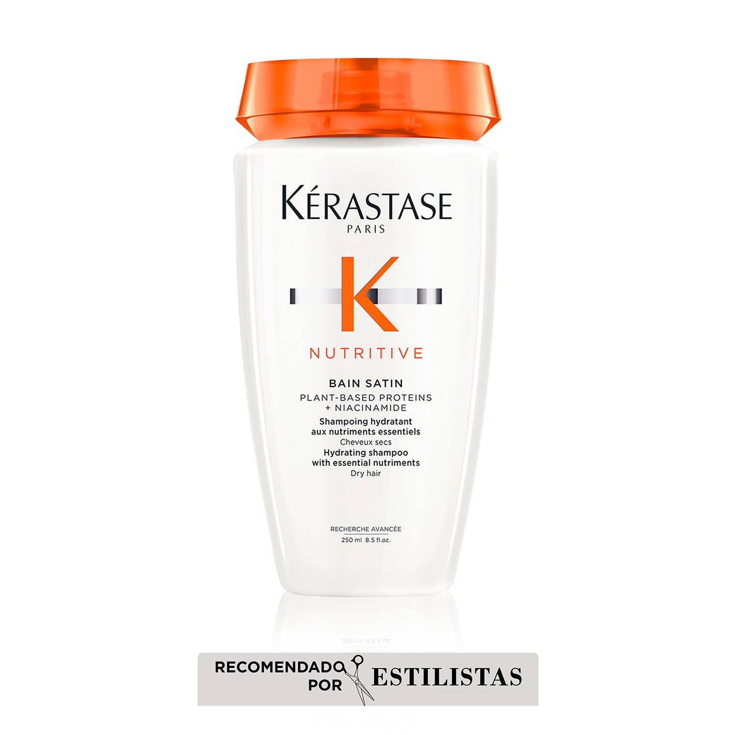 Shampoo Bain Satin Kérastase Nutritive Para Hidratación Del Cabello 250ml