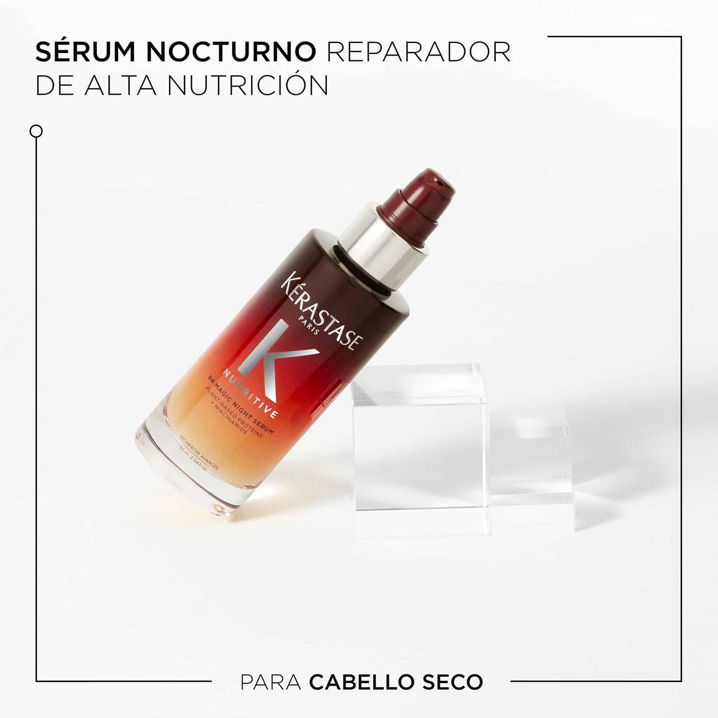 Sérum Capilar 8h Magic Night Kérastase Nutritive Para Cabello Seco 90ml