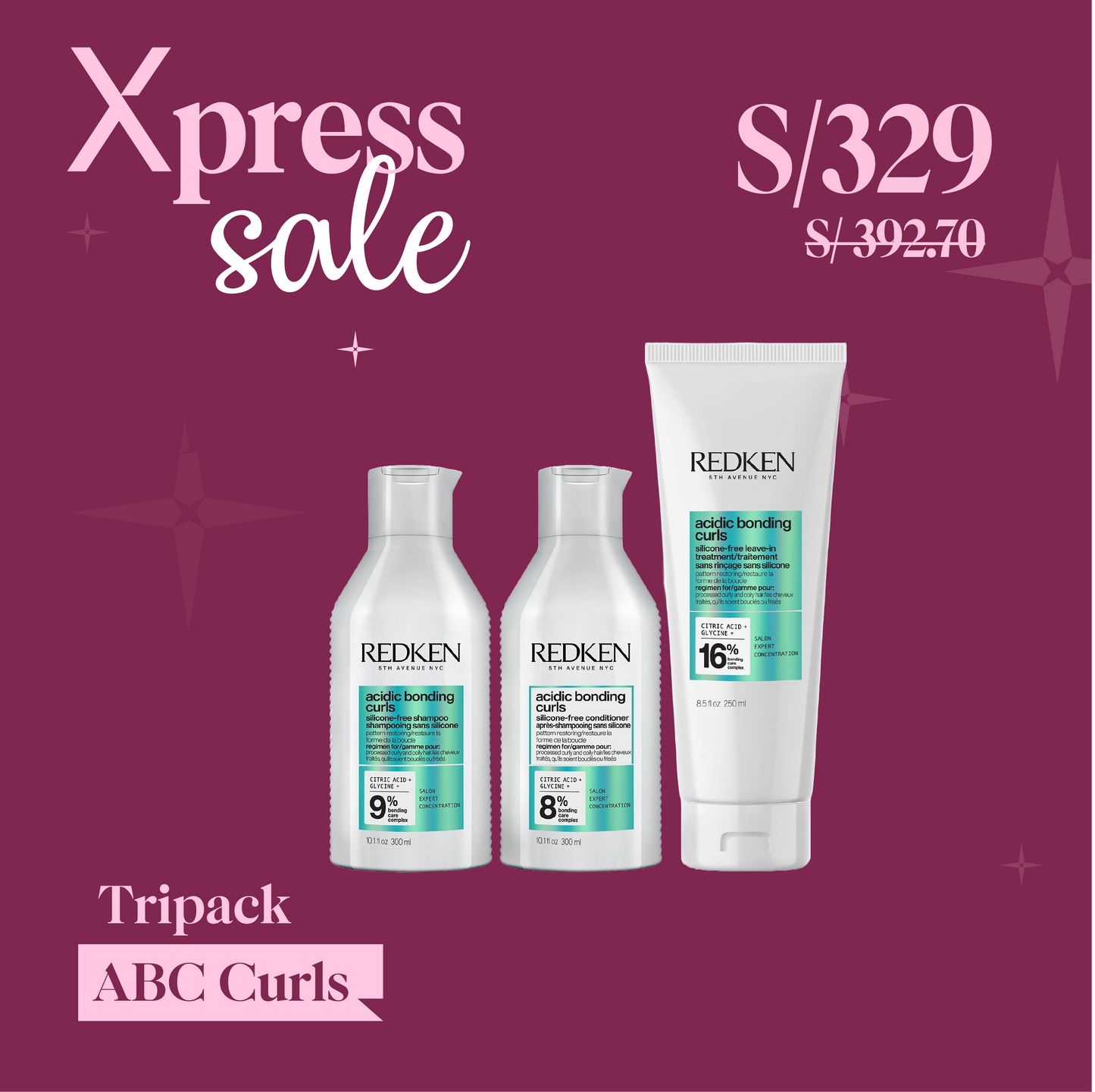TRIPACK ABC CURLS REDKEN