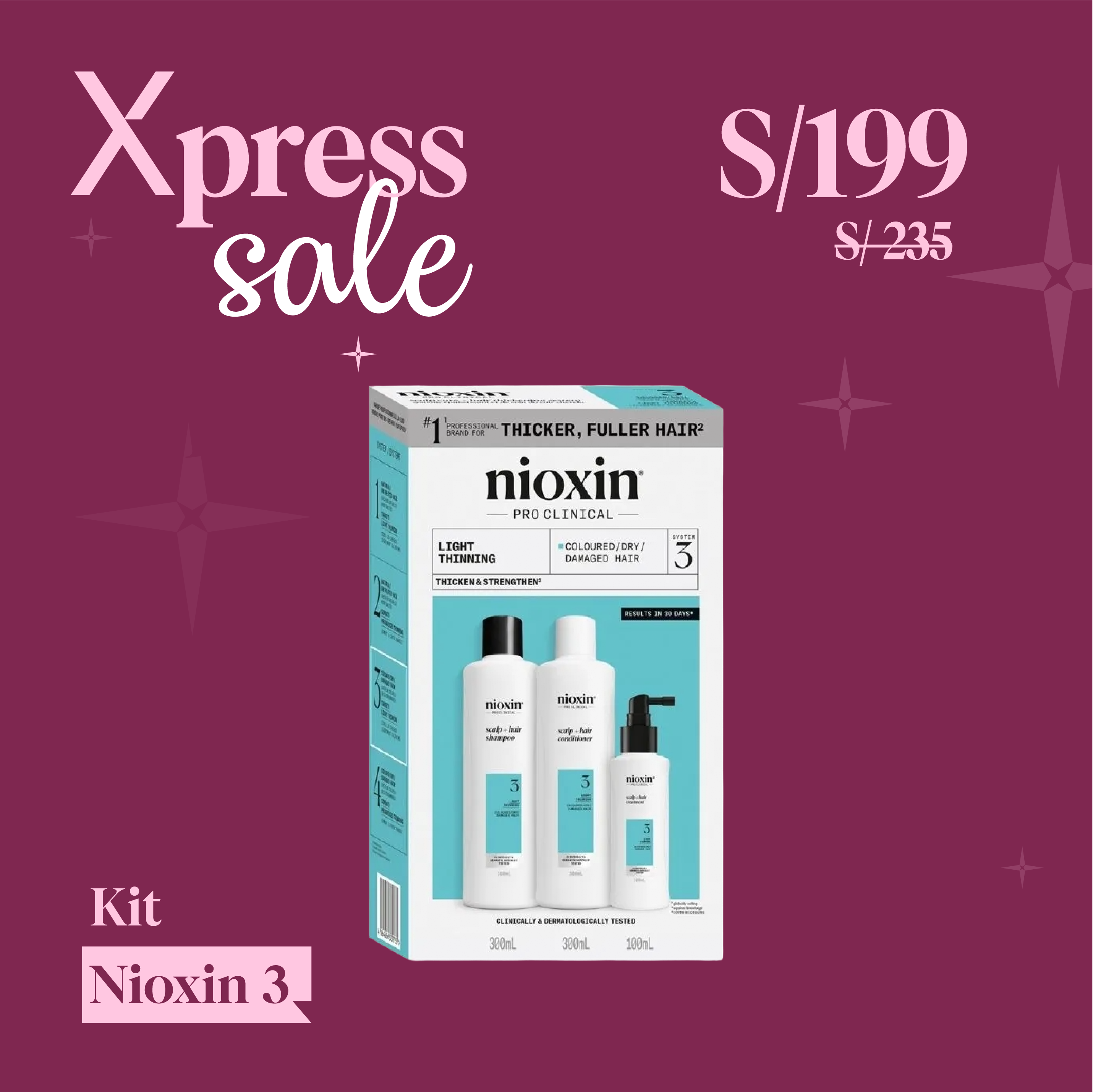 NIOXIN KIT 3