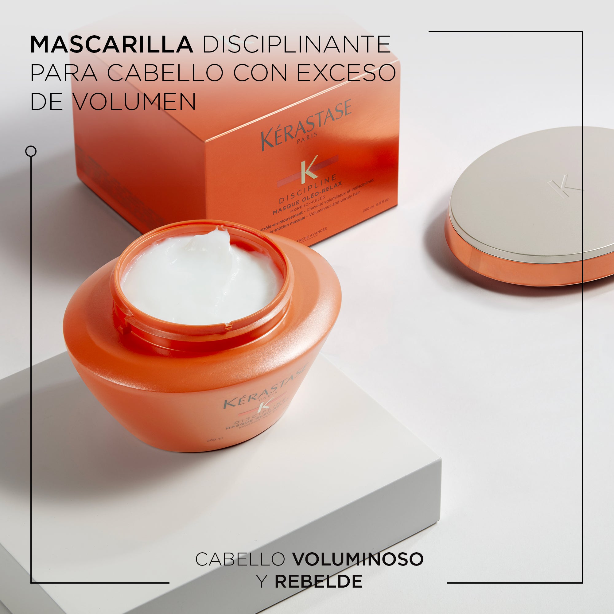 Mascarilla Discipline Óleo Relax para cabello rebelde con frizz 200 ml
