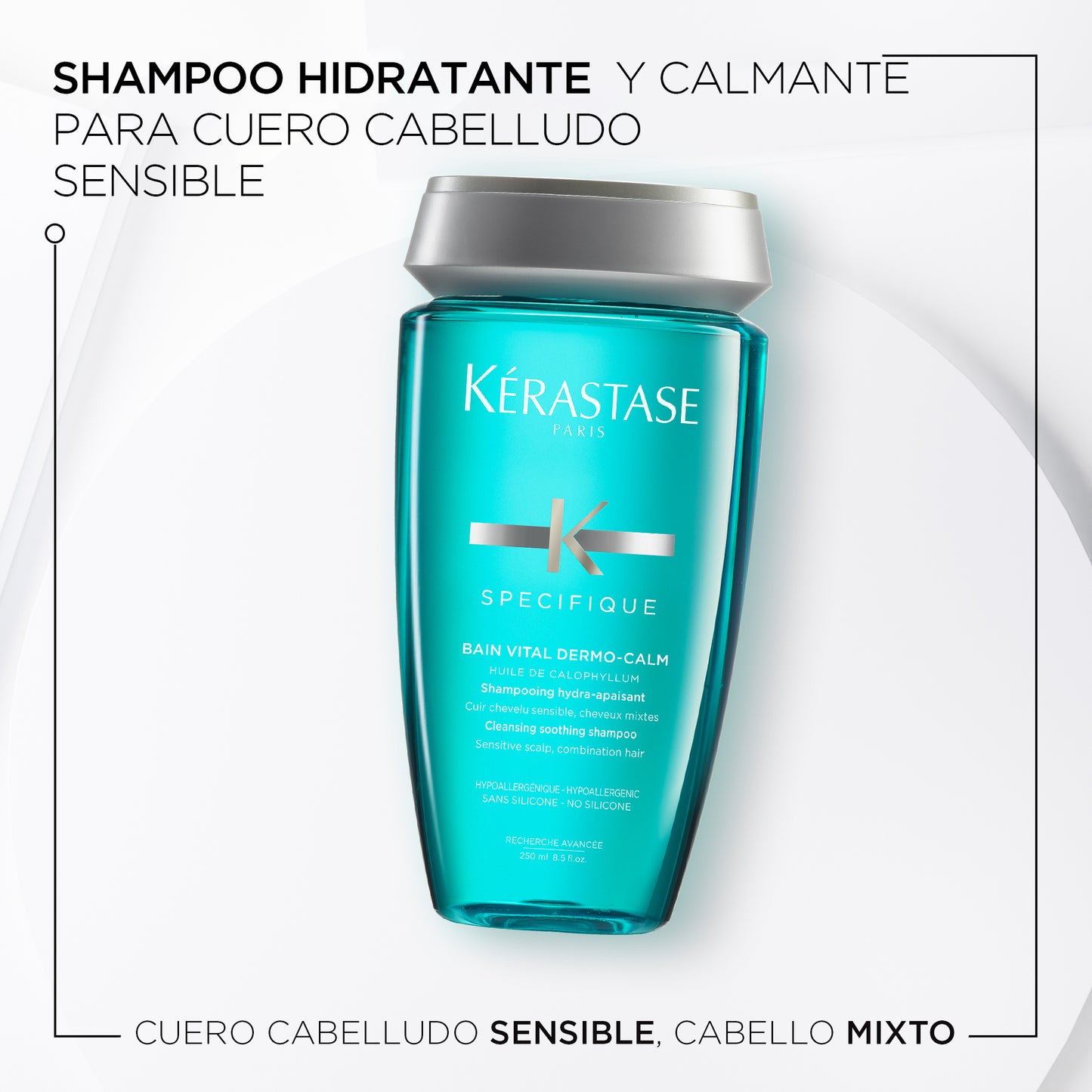 Shampoo Specifique para cuero cabelludo sensible Bain Vital Dermo Calm  250ml