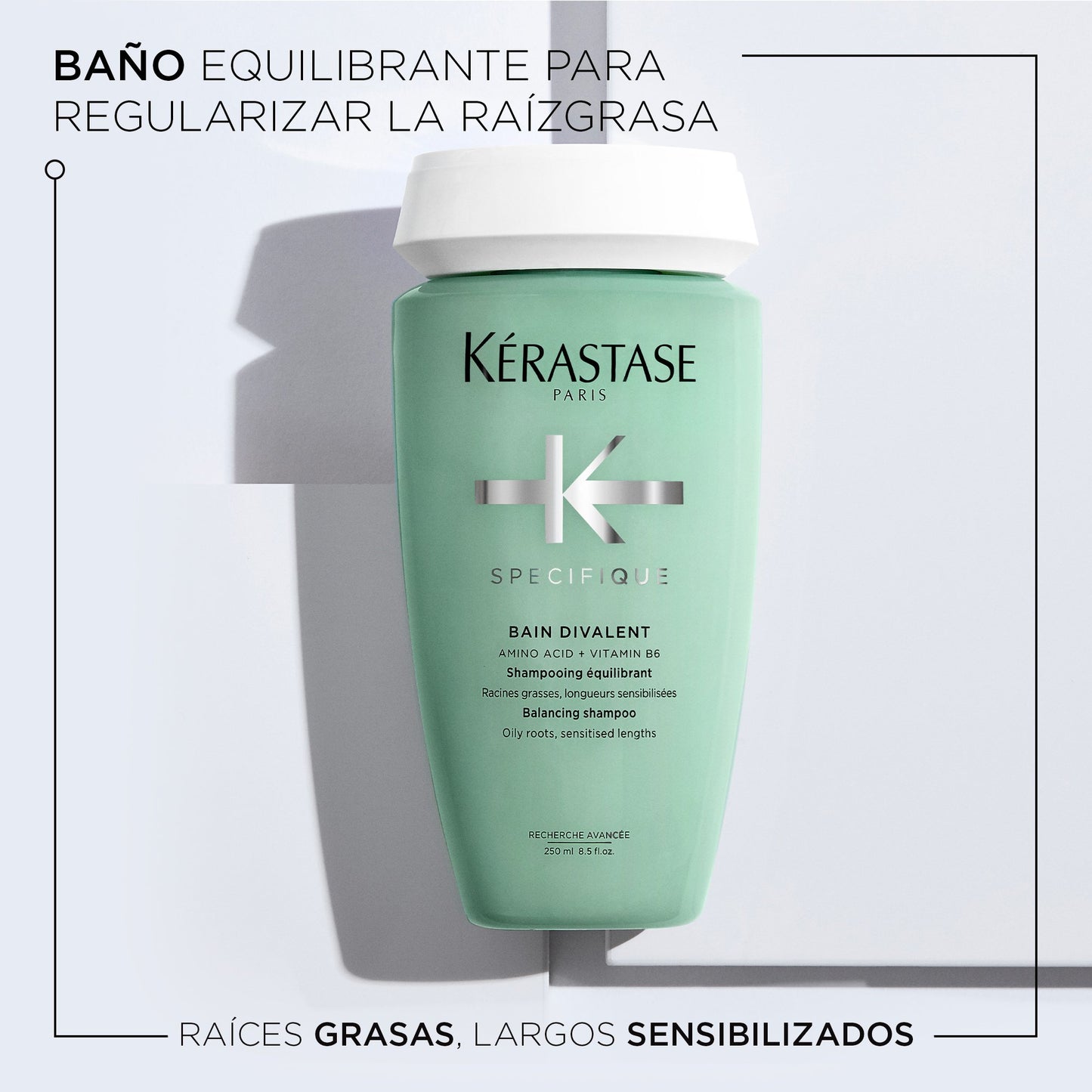 Shampoo Bain Divalent para cuero cabelludo graso 250 ml