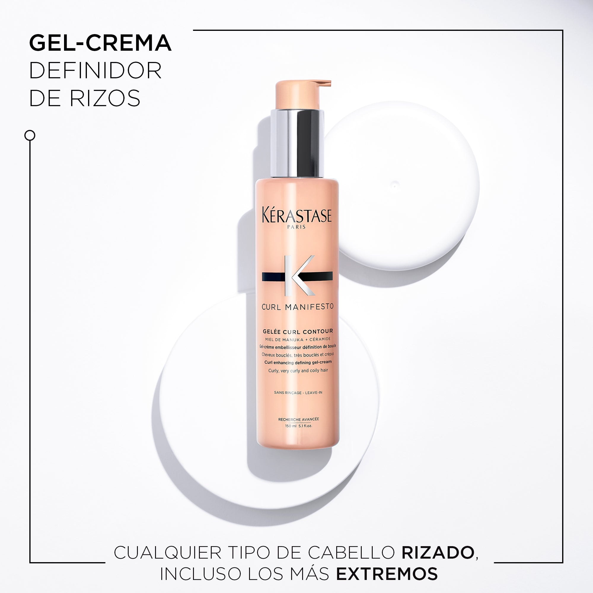 Gel Curl Manifesto Para Cabello Con Rulos 150ml