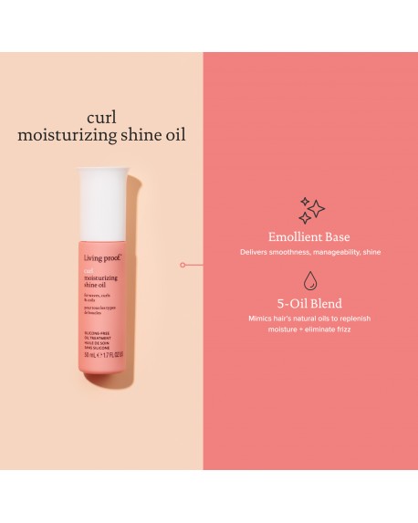 Moisturizing Shine Oil Curl 1.7oz Living Proof.