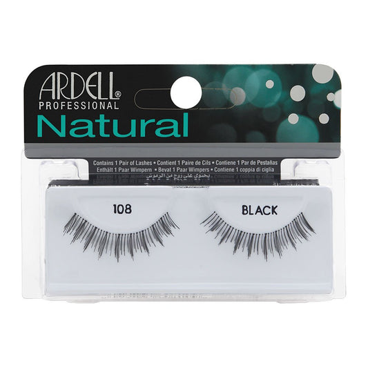 Pestañas 108 Black Ardell Natural 1 Pair