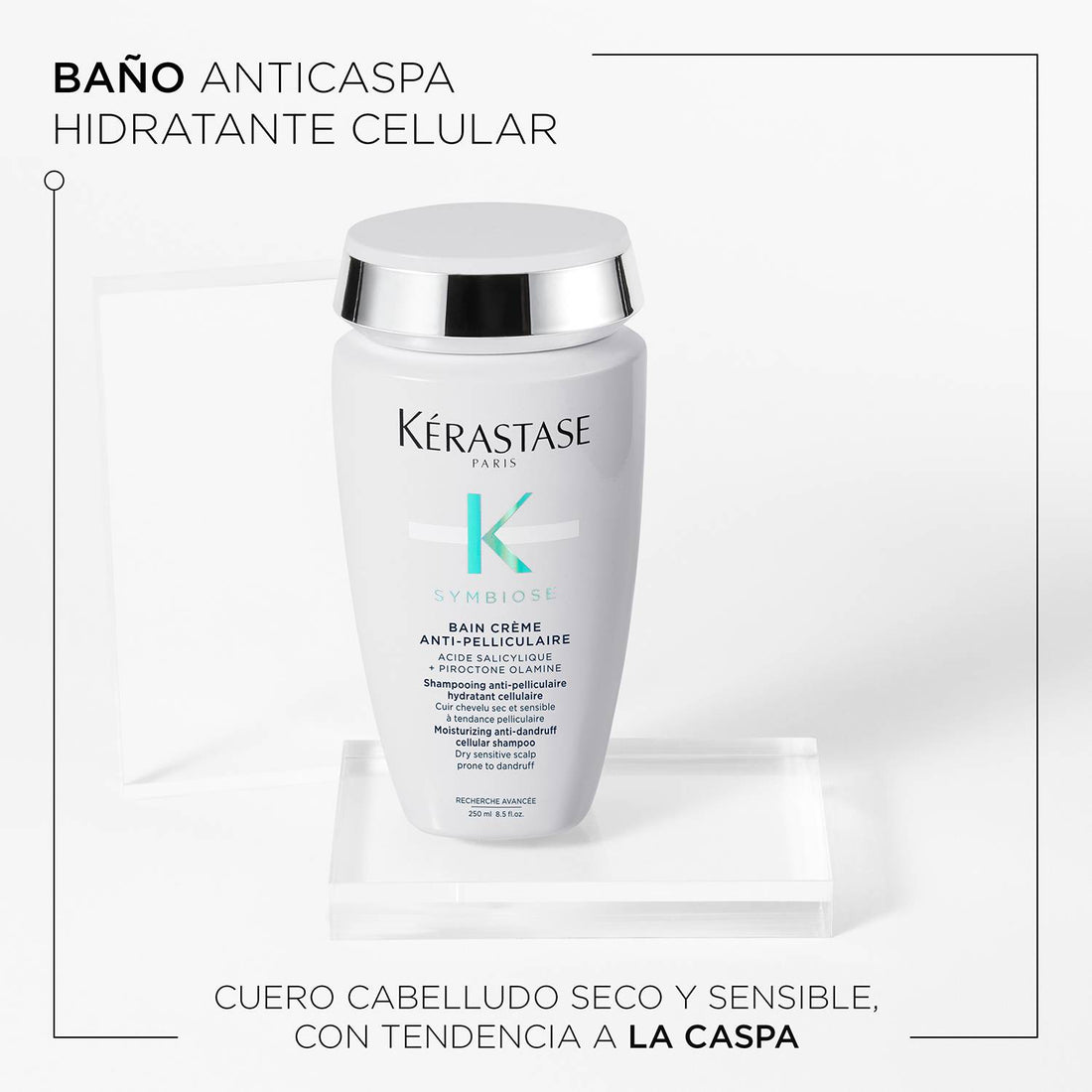 Shampoo Kérastase Symbiose Anti Caspa para cuero cabelludo seco 250ml