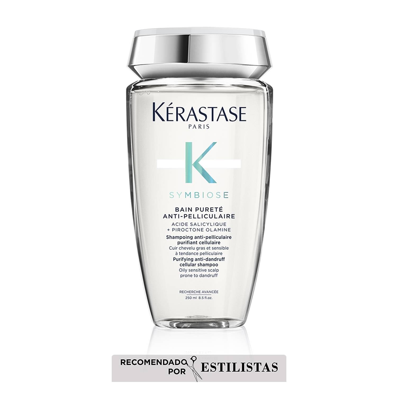 Shampoo Kérastase Symbiose Anti Caspa para cuero cabelludo graso 250ml