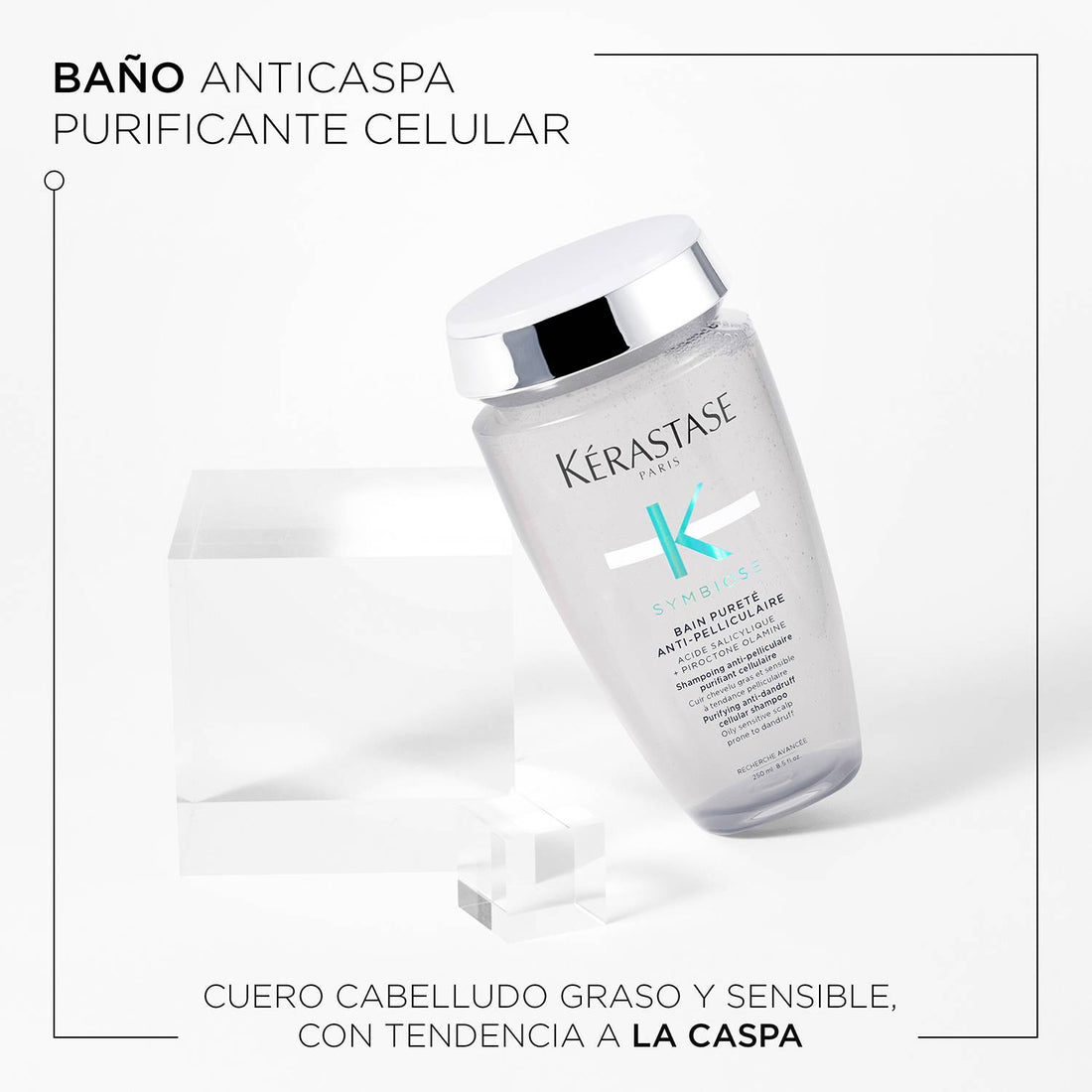 Shampoo Kérastase Symbiose Anti Caspa para cuero cabelludo graso 250ml