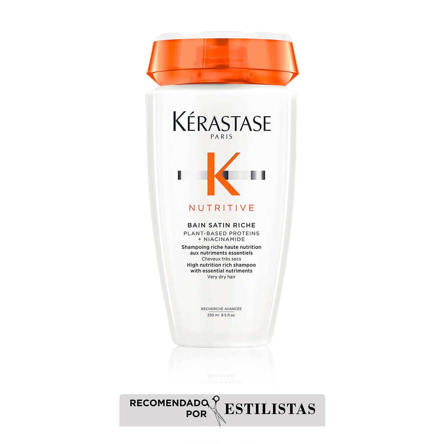 Shampoo Bain Satin Riche Kérastase Nutritive Para Una Nutrición Intensa Del Cabello 250ml