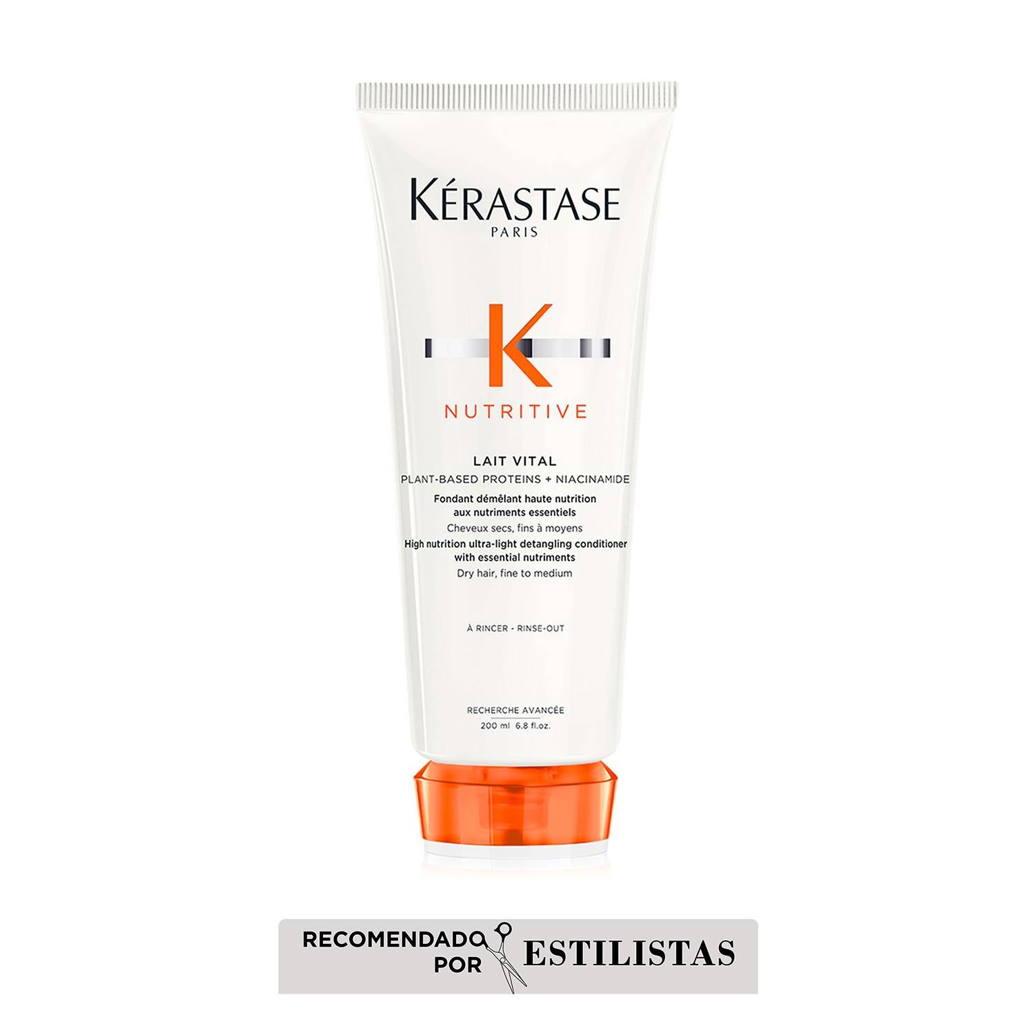 Acondicionador Nutritive Para Cabello Seco, Kérastase Lait Vital 200ml