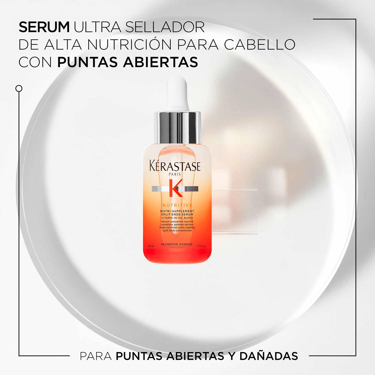 Sérum Kérastase Nutritive Para Las Puntas Secas Y Dañadas Del Cabello 50ml
