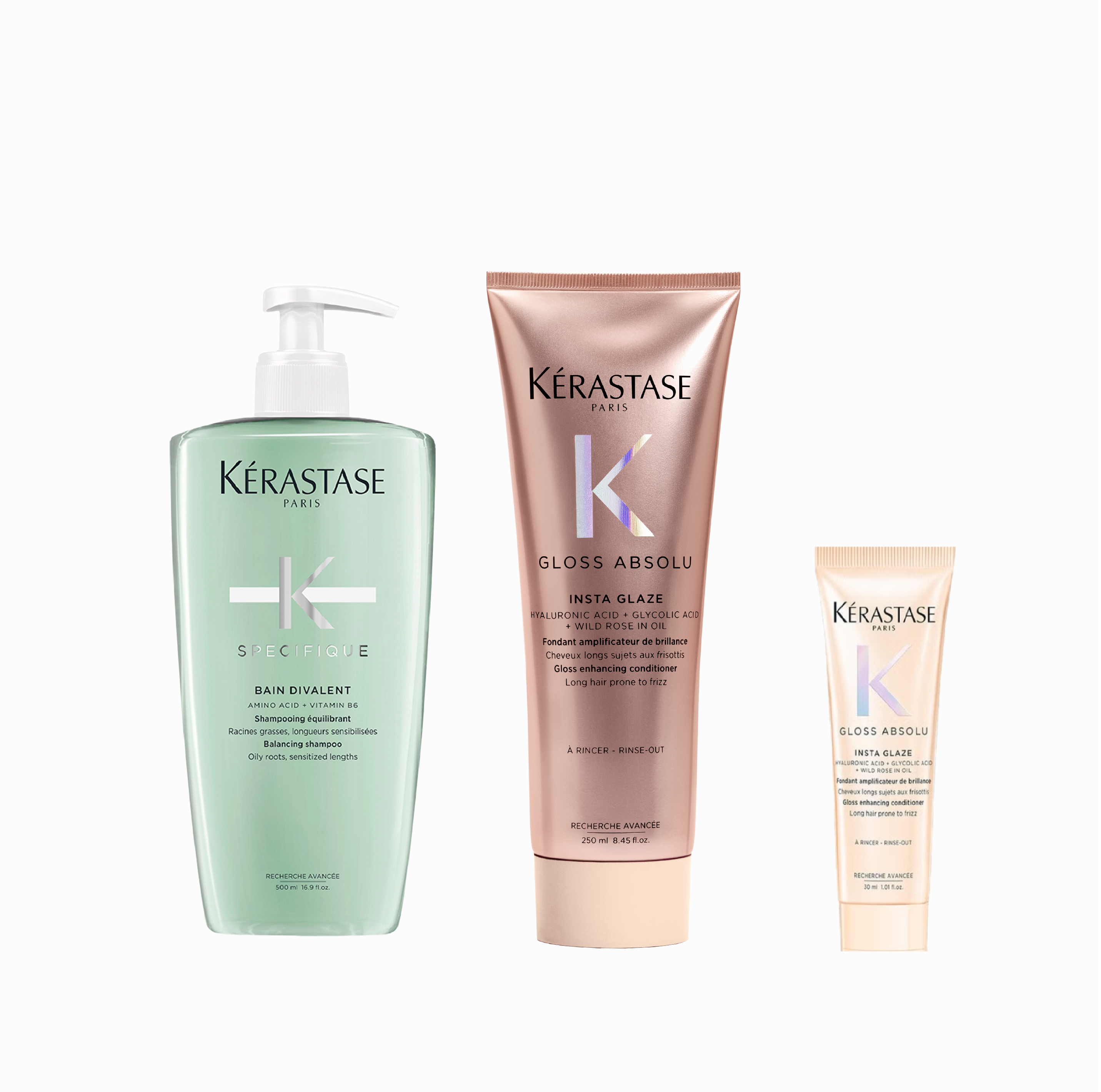 Pack Cuero Cabelludo Graso + Anti-Frizz + Travel 30ml