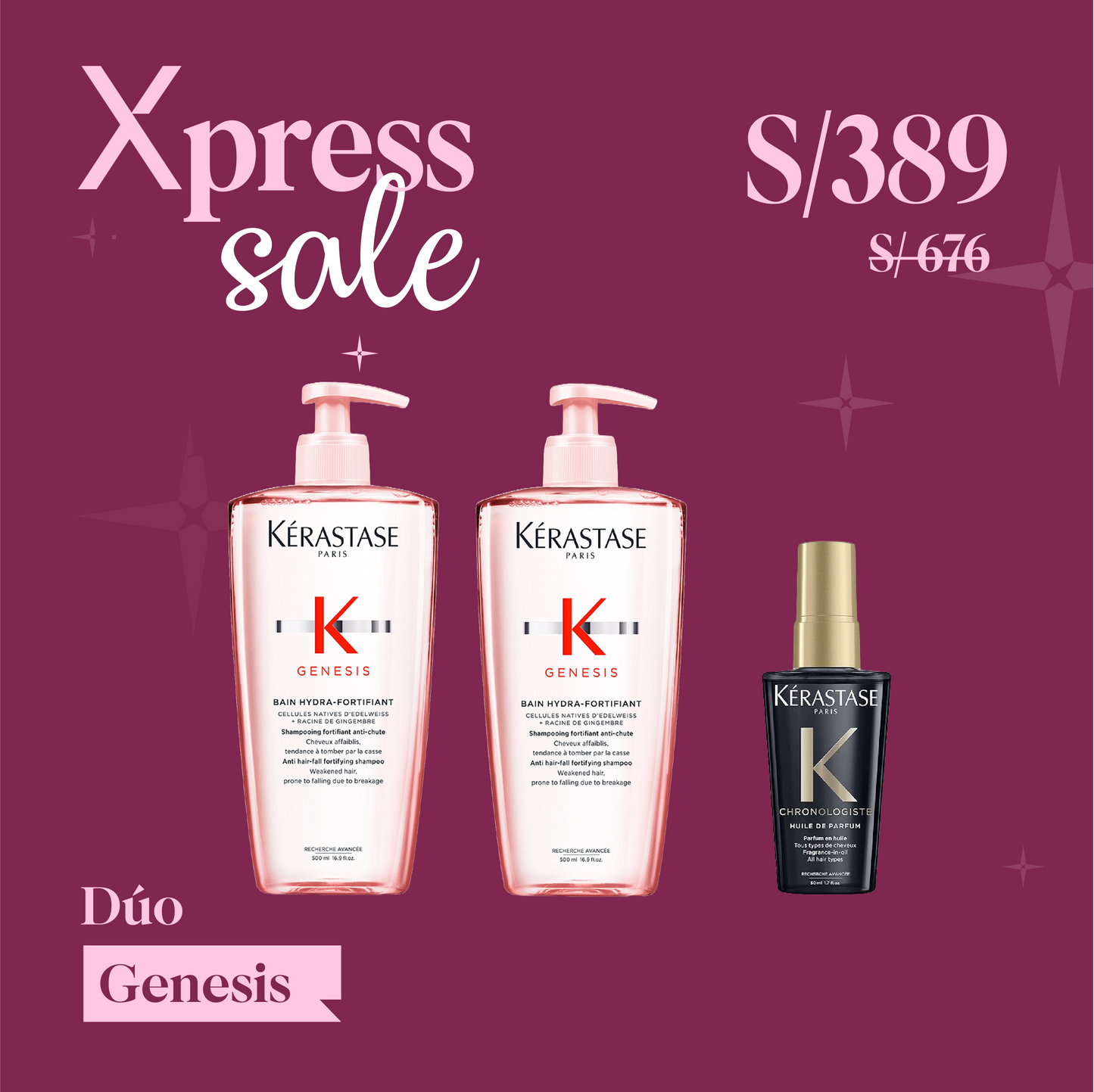 Dúo Genesis + Huile Chronologiste 50ml