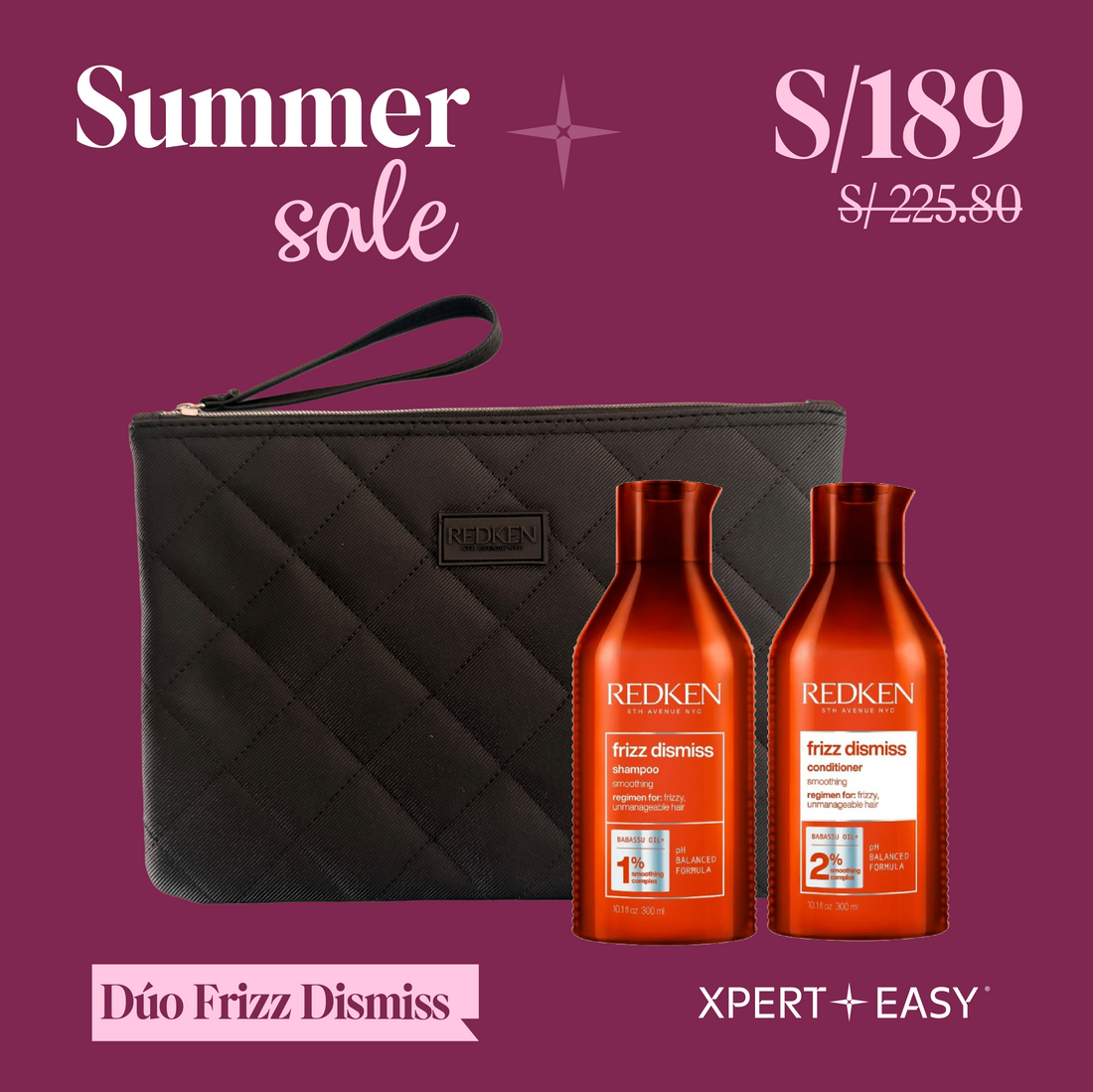 Dúo Frizz Dismiss + Neceser