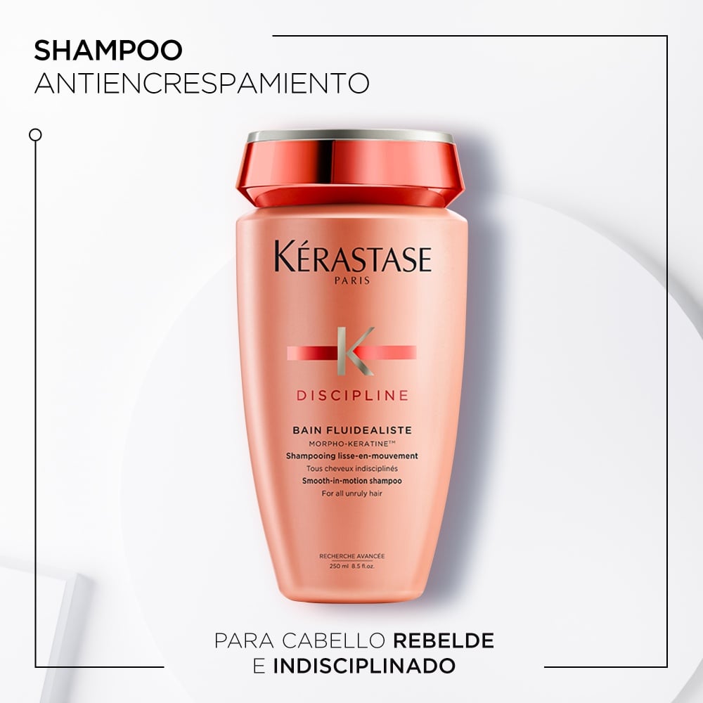 Shampoo Discipline para cabello con frizz 250 ml