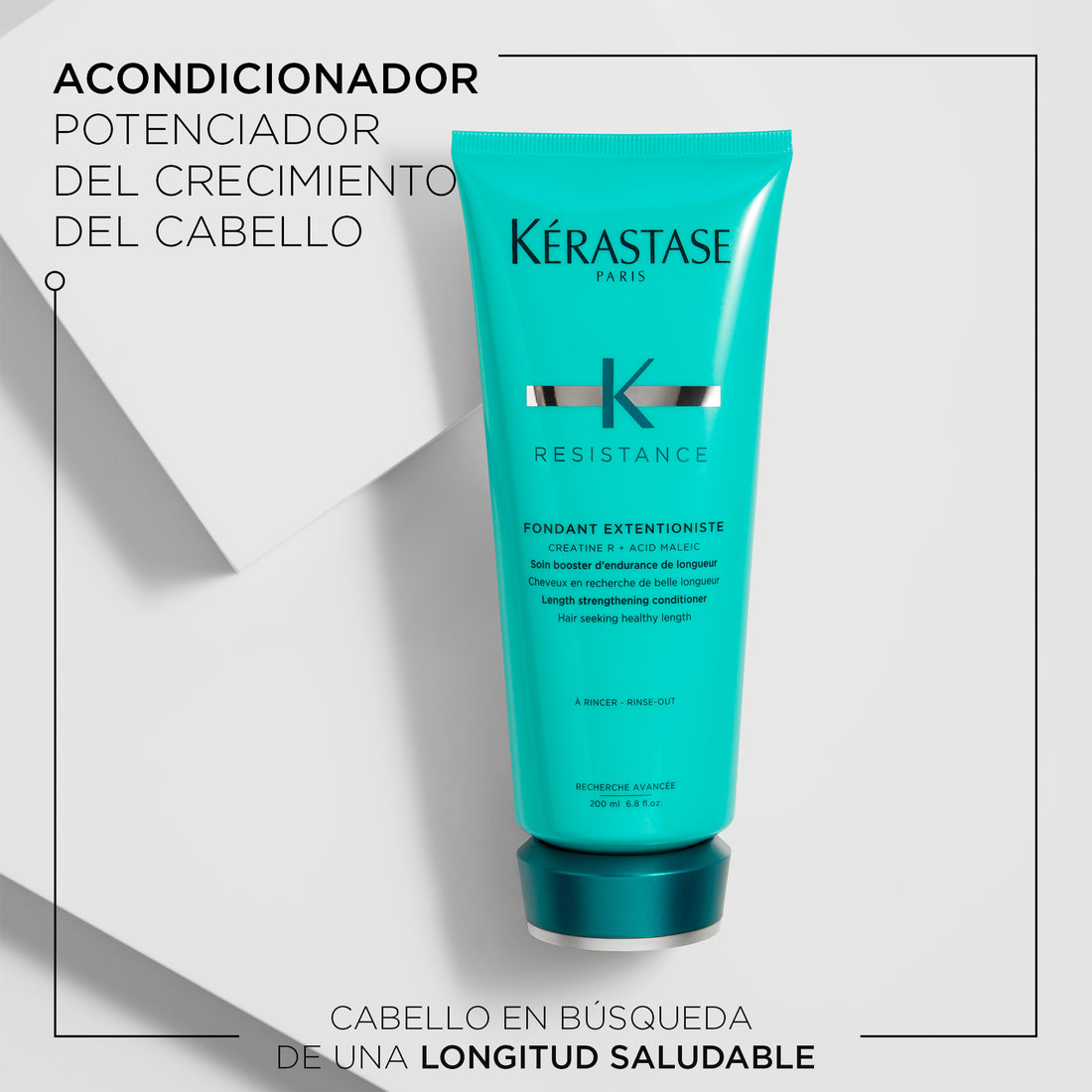 Acondicionador Resistance Extentioniste para lograr un cabello largo saludable 200ml