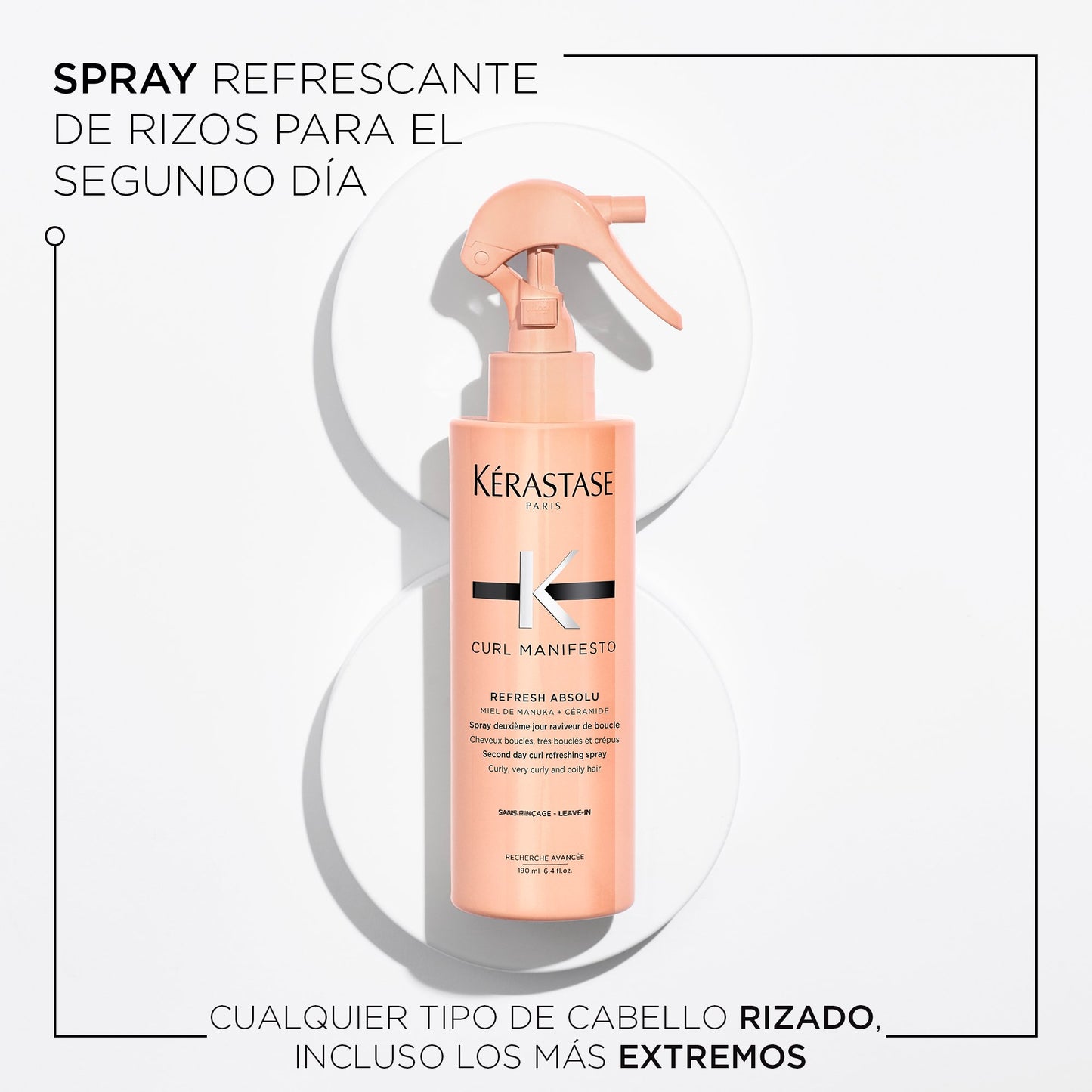Spray Refresher Curl Manifesto Para Cabello Con Rulos 190ml