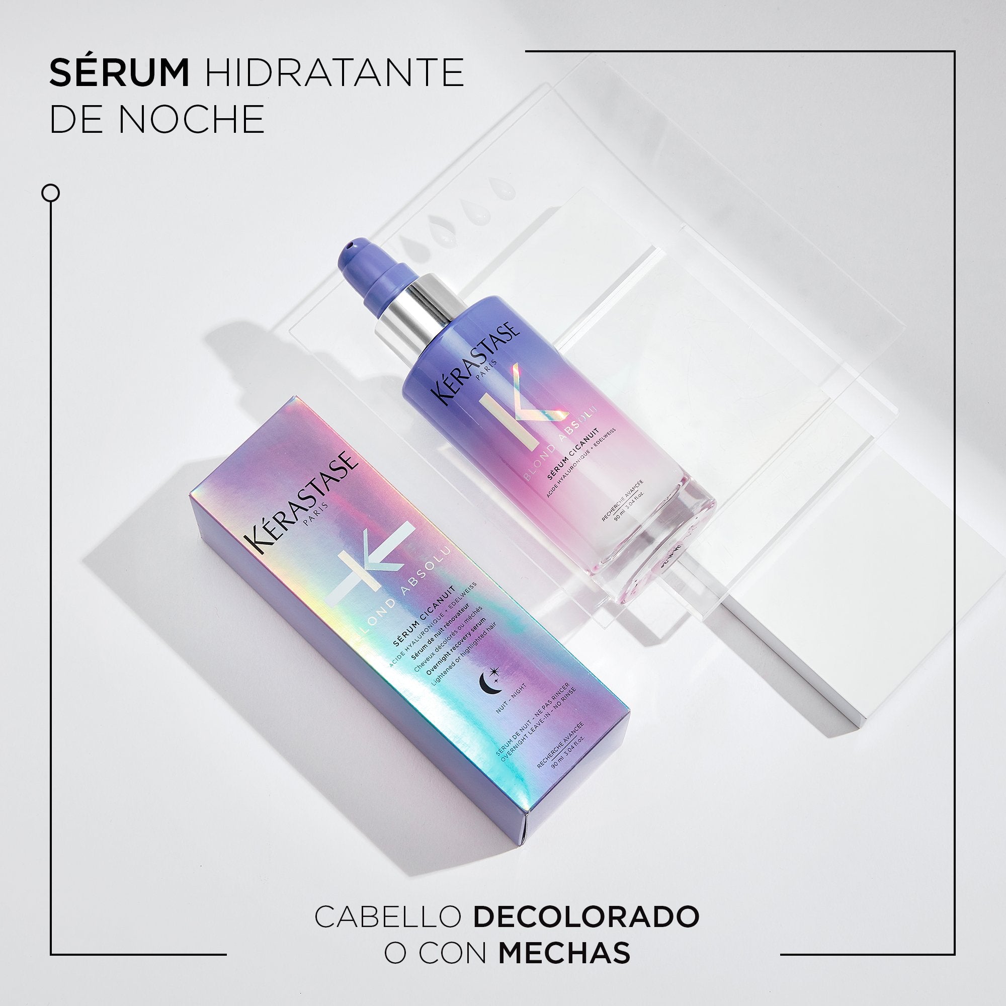 Sérum De Noche Blond Absolu Cicanuit Para Cabello Rubio Sensibilizado 90ml