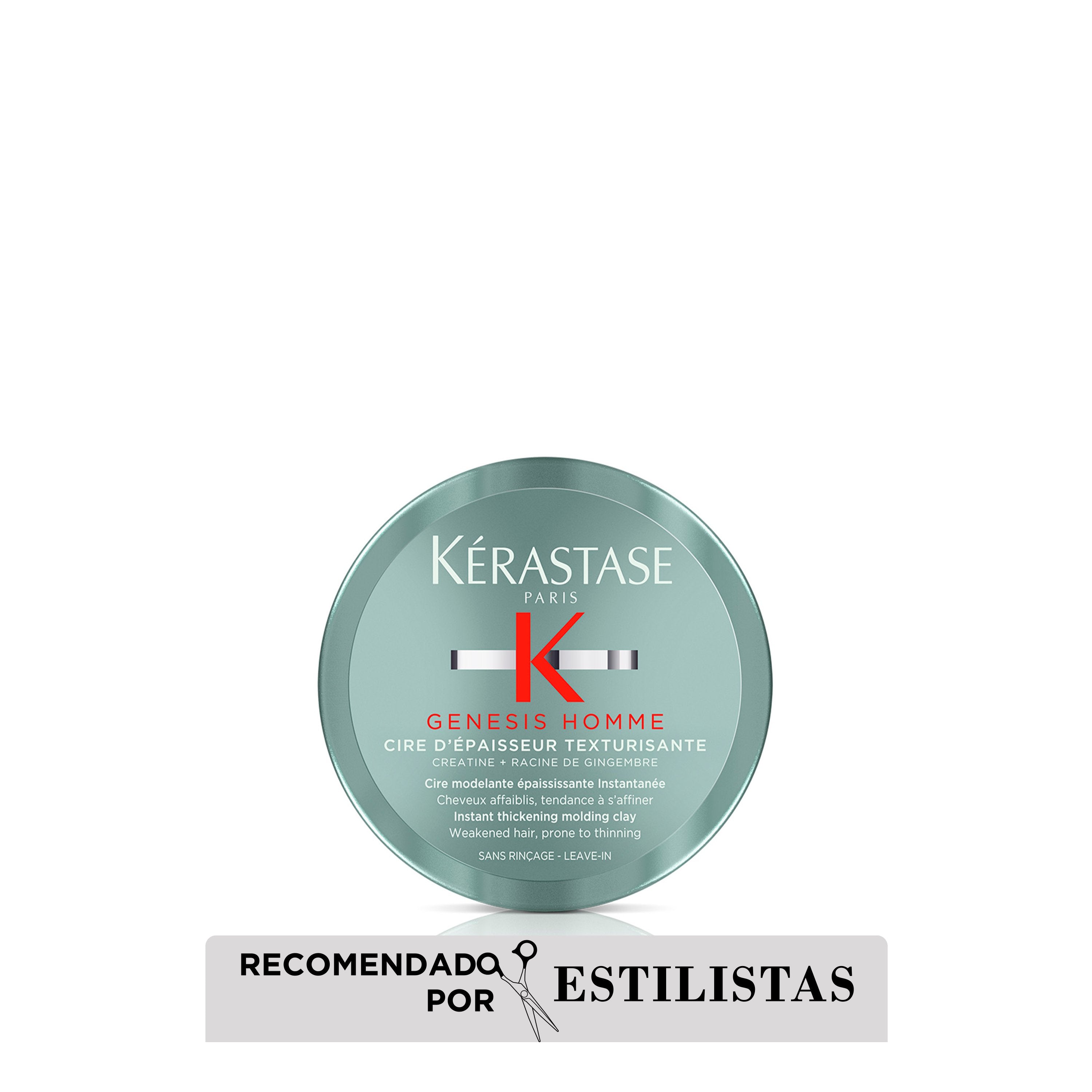 Cera para cabello debilitado con tendencia a afinarse Cire d Épaisseur Texturisante Genesis Homme 75ml