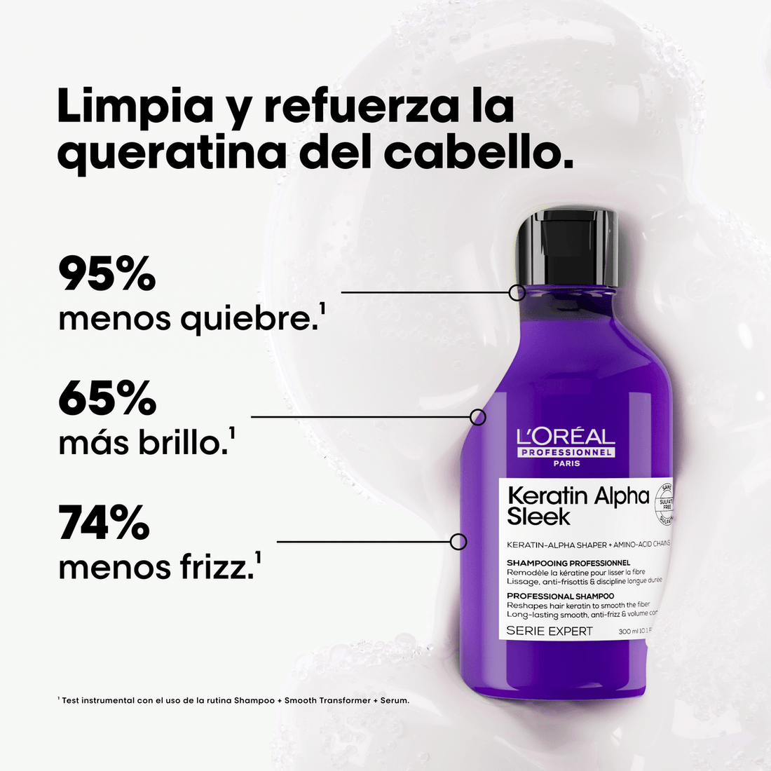 SHAMPOO KERATIN ALPHA SLEEK 300ML