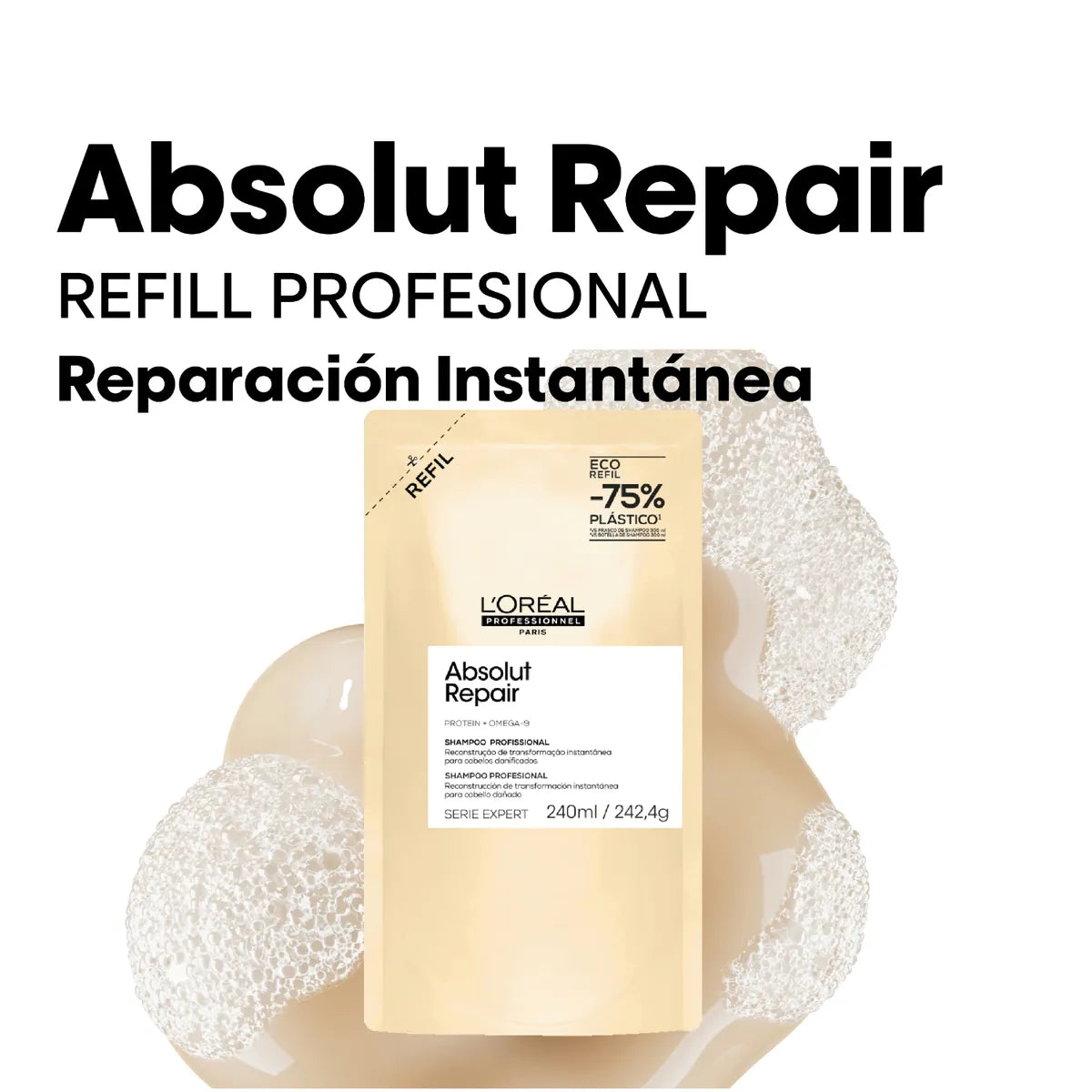 SHAMPOO ABSOLUT REPAIR REFILL 240ML