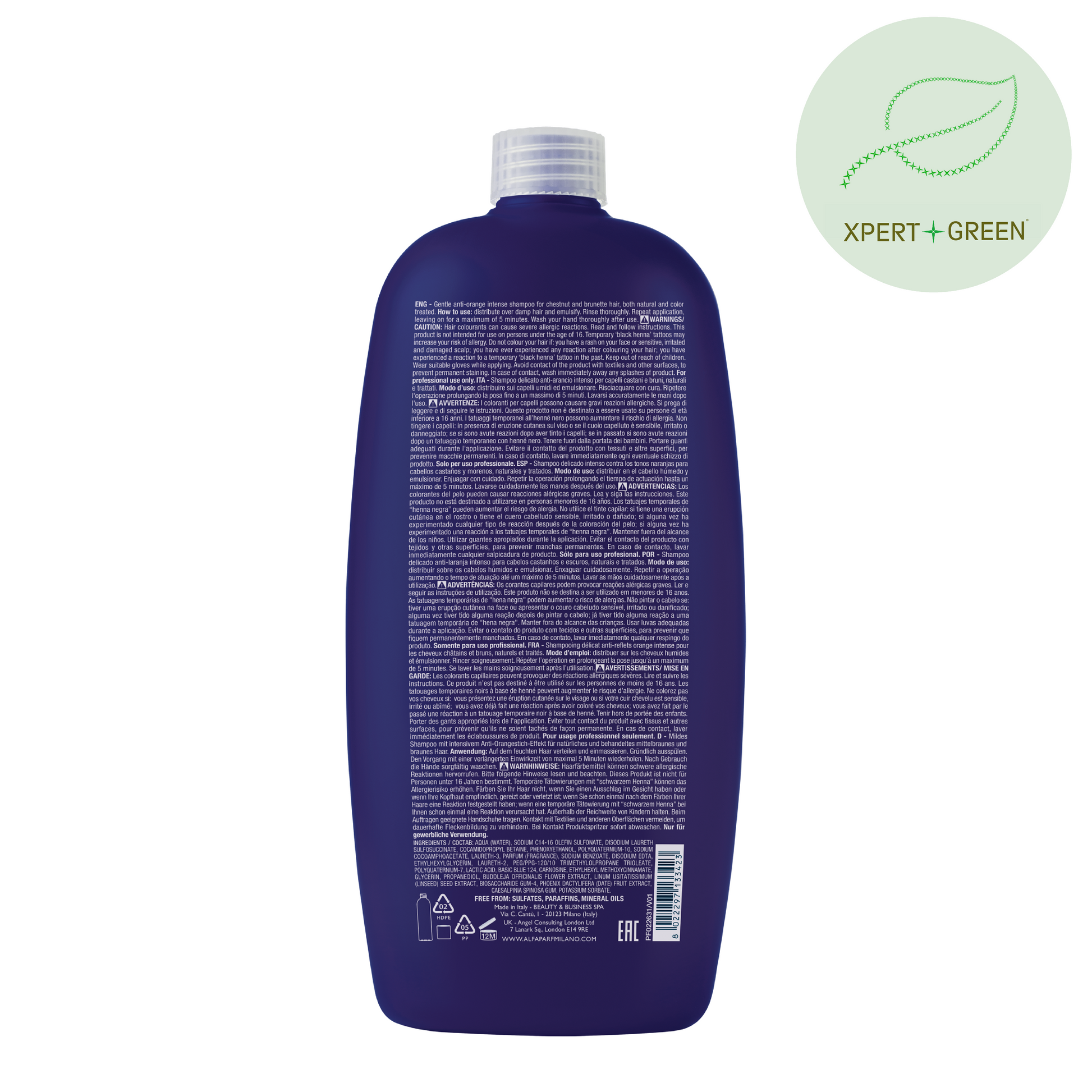 Alfaparf Brunette Intense Anti-Orange Low Shampoo 1000ml