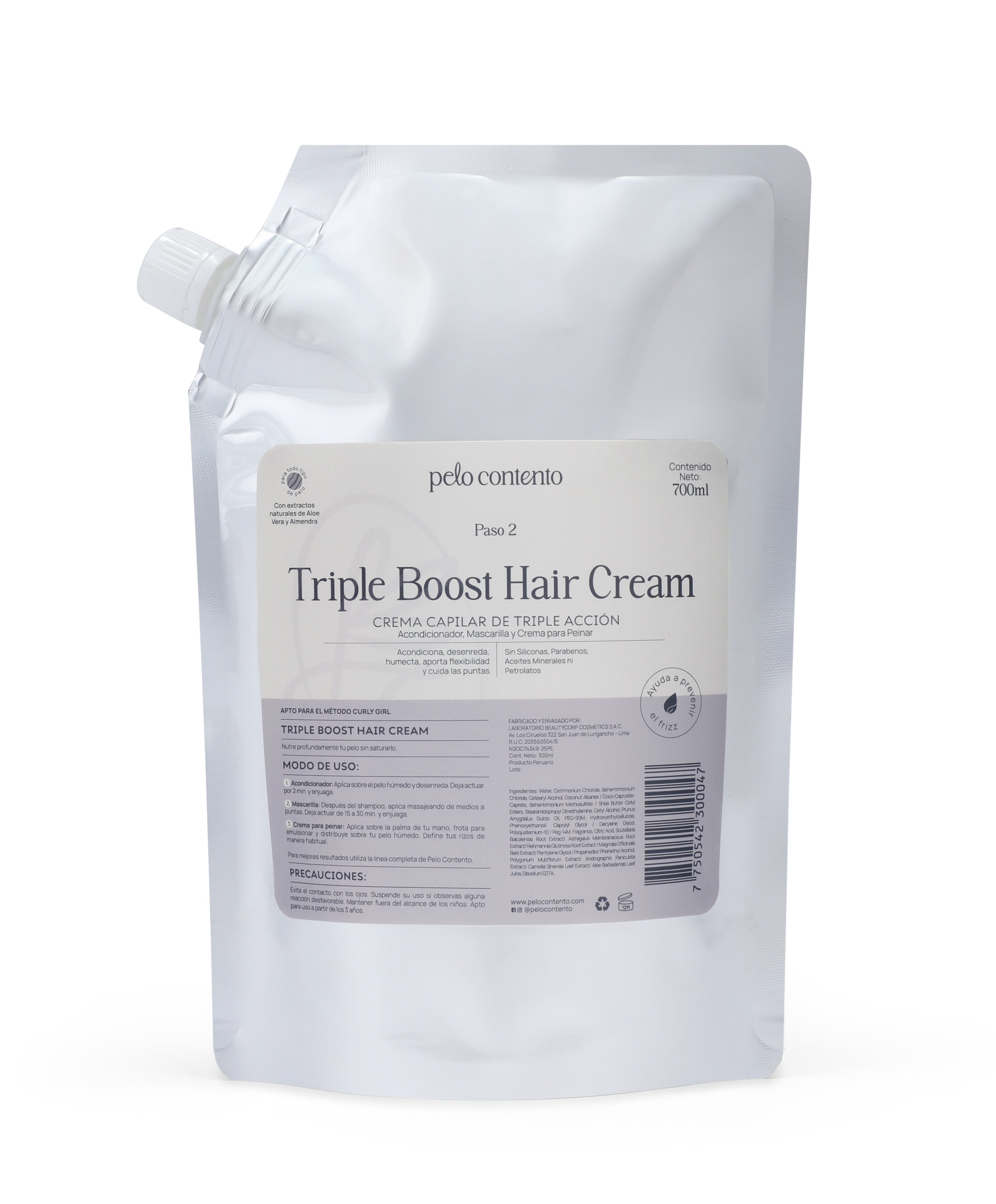 DOYPACK TRIPLE BOOST HAIR CREAM 700ML PELO CONTENTO