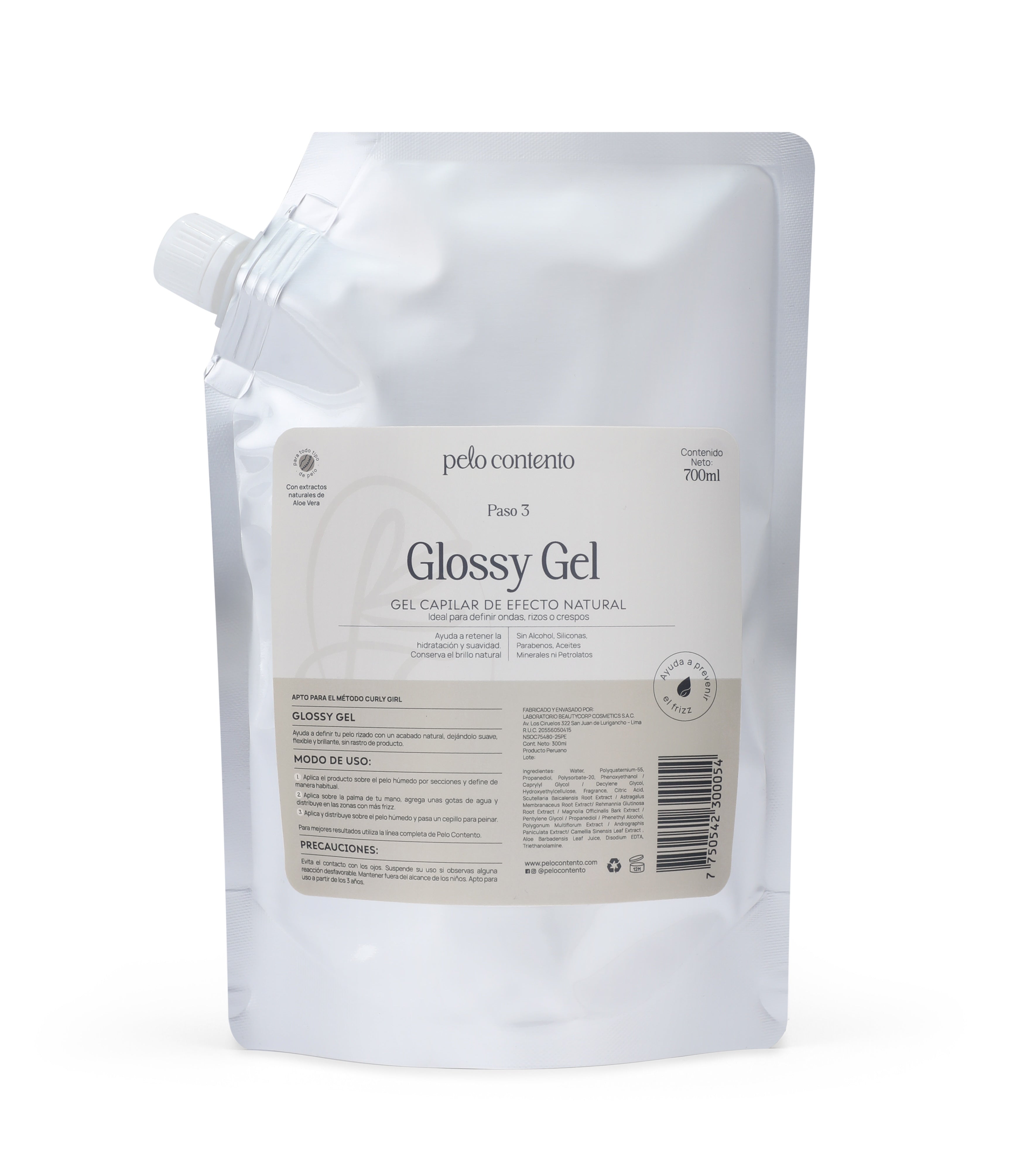 DOYPACK GLOSSY GEL 700ML PELO CONTENTO