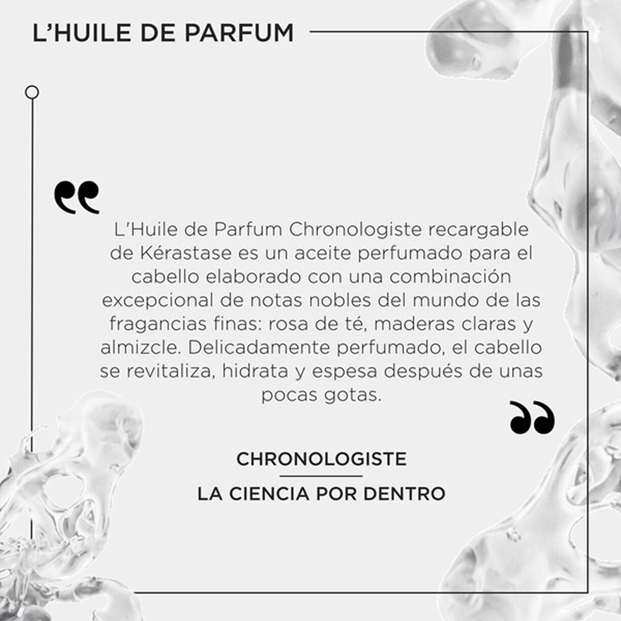 CHRONOLOGISTE L'HUILE DE PARFUM RECARGABLE 75ML