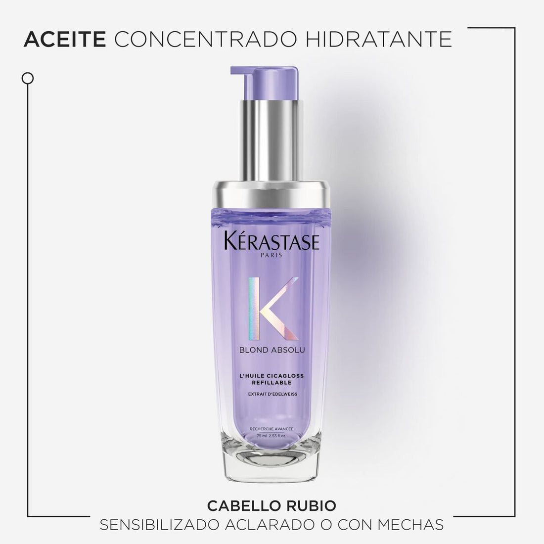BLOND ABSOLU L'HUILE CICAGLOSS RECARGABLE 75ML