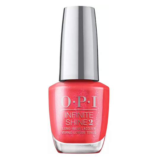 OPI INFINITE SHINE #ISLS010 LEFT YOUR TEXTS ON RED