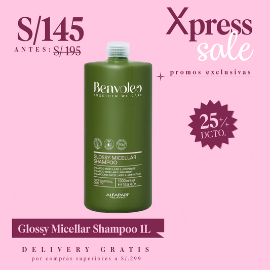 Benvoleo Glossy Micelar Shampoo 1000ml Alfaparf