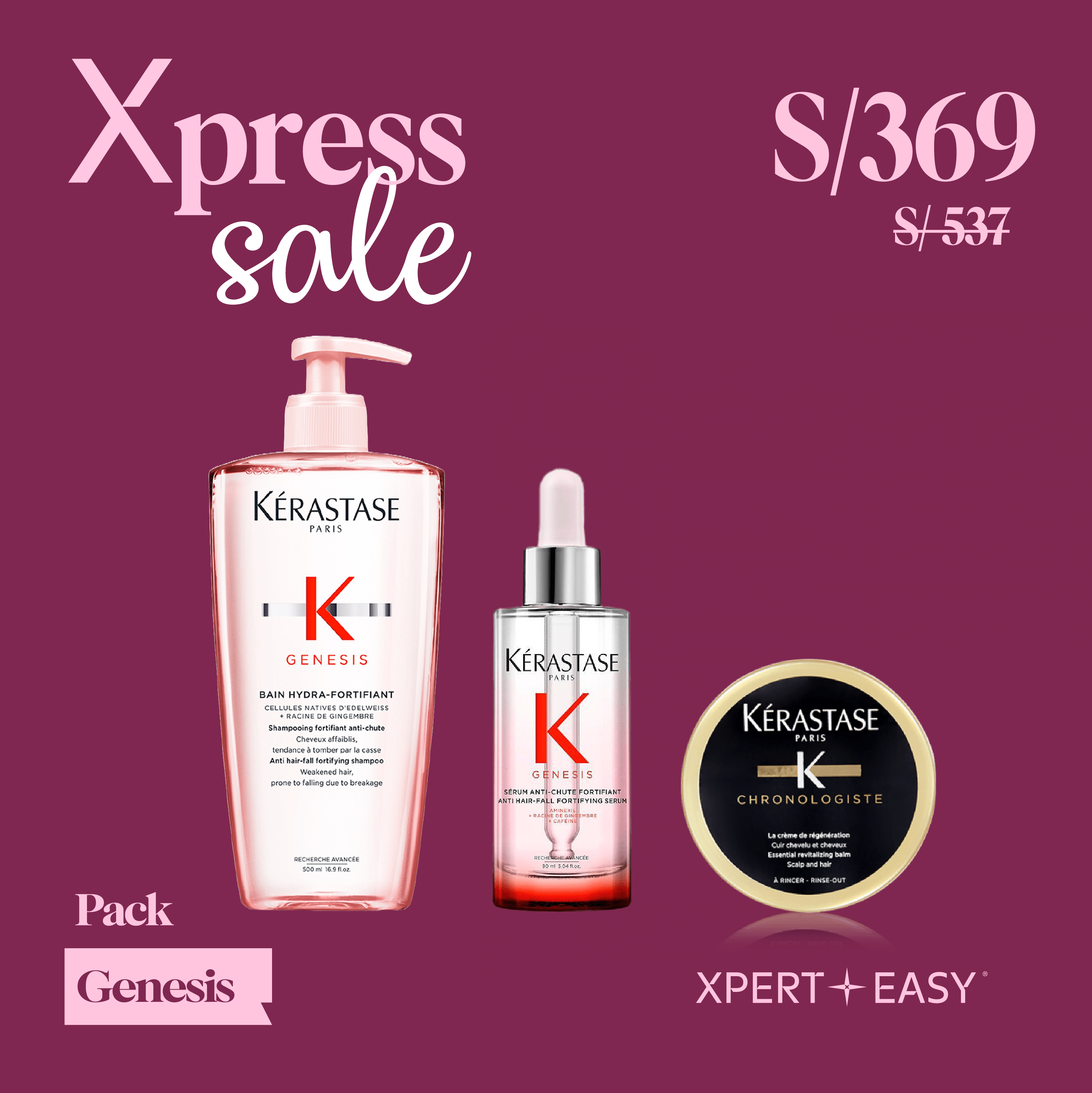 Pack Genesis Bain 500ml + Anti Chute