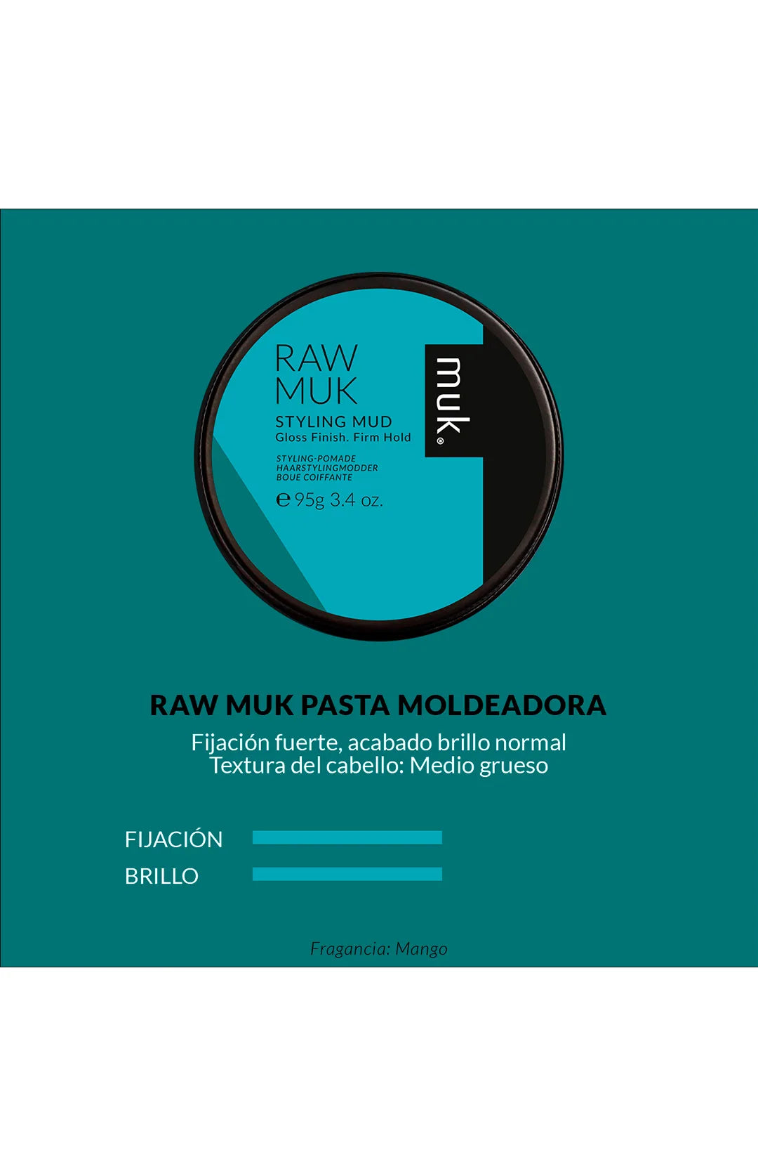 Raw Muk Barro de Peinado 50G