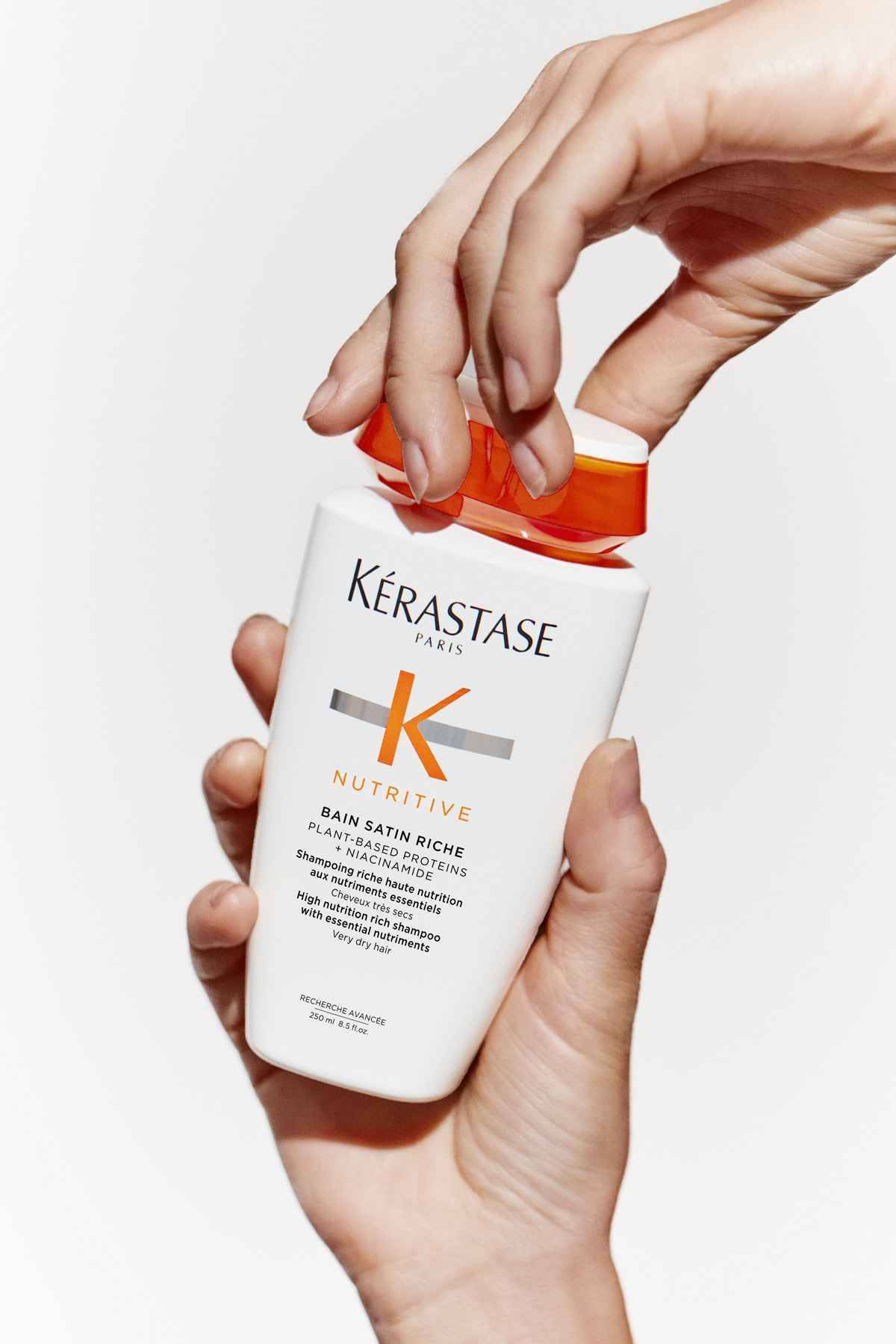 Shampoo Bain Satin Riche Kérastase Nutritive Para Una Nutrición Intensa Del Cabello 250ml