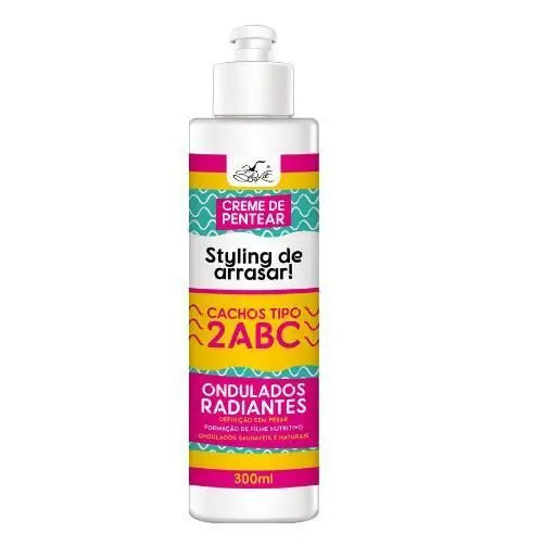 CREMA DE PEINAR 2ABC PARA CABELLO ONDULADO 300ML BELKIT