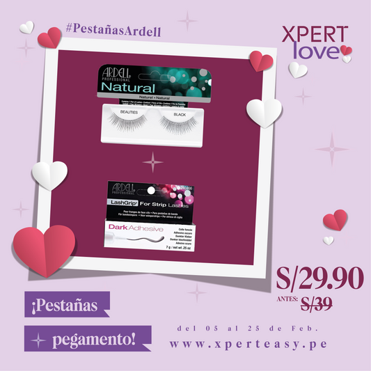 Dúo Pestañas Beauties Black + Adhesivo oscuro ARDELL