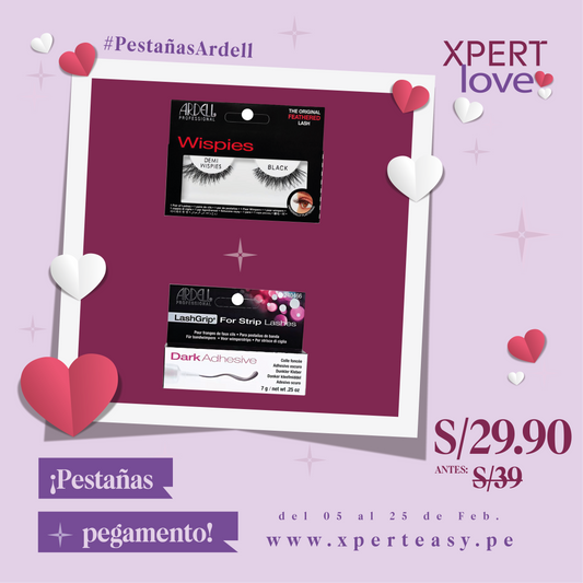 Dúo Pestañas Wispies + Adhesivo oscuro ARDELL